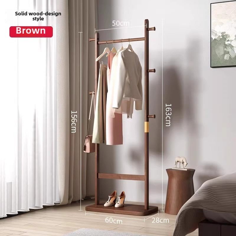 Solid Wood Coat Rack in Walnut