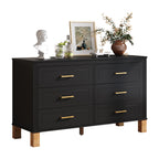 Modern 6-Drawer Double Dresser