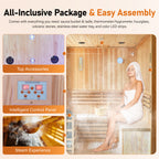 6000W Outdoor Traditional Steam Sauna With Fragrant Cedar Wood