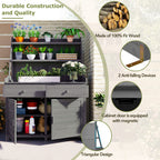 TOPMAX 65-Inch Garden Potting Bench Table