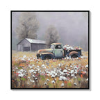 Farmhouse Old Truck Canvas Wall Art