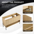 48" Freestanding Bathroom Vanity & 3 Soft-Close Cabinet Doors