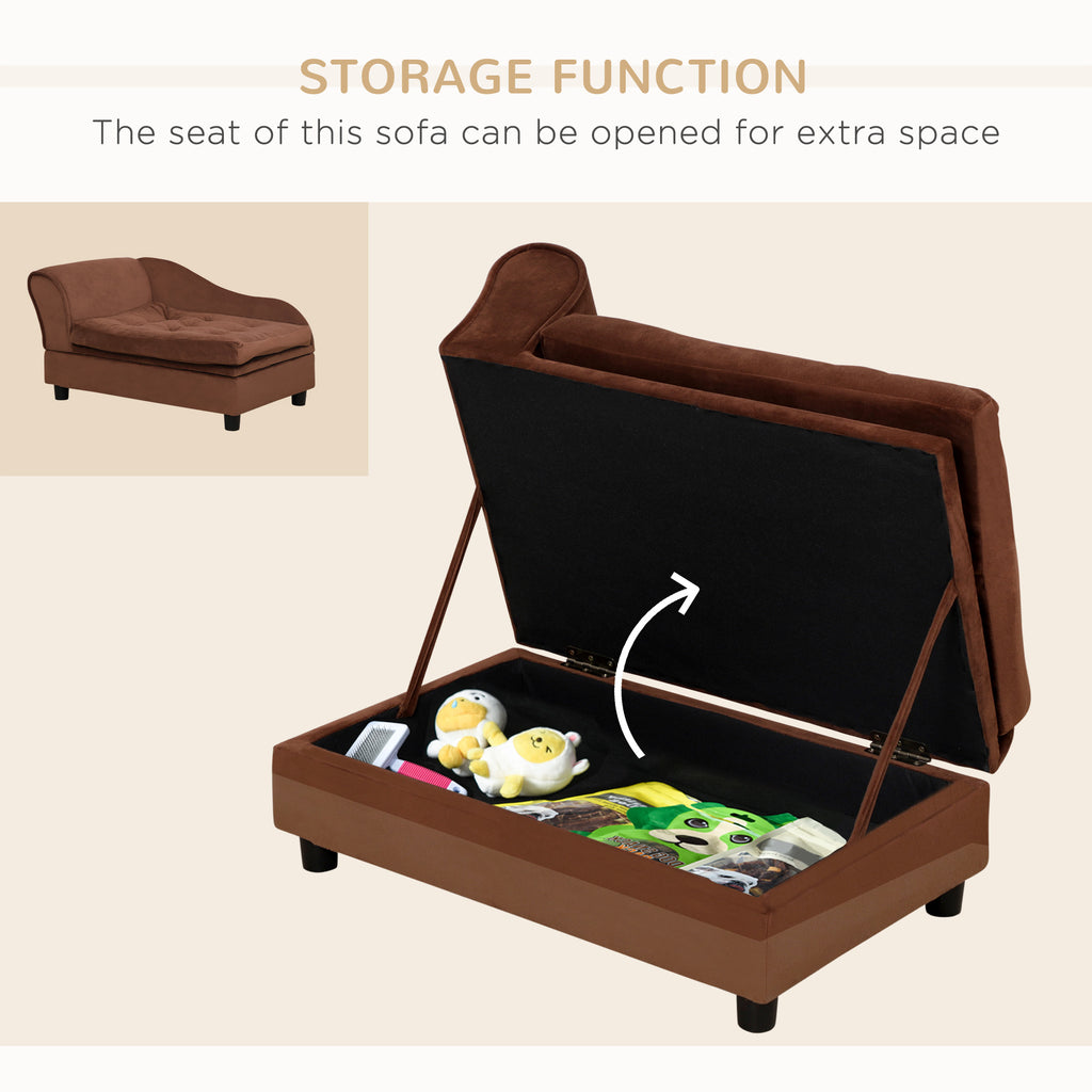 PawHut Luxury Fancy Dog Bed for Small Dogs