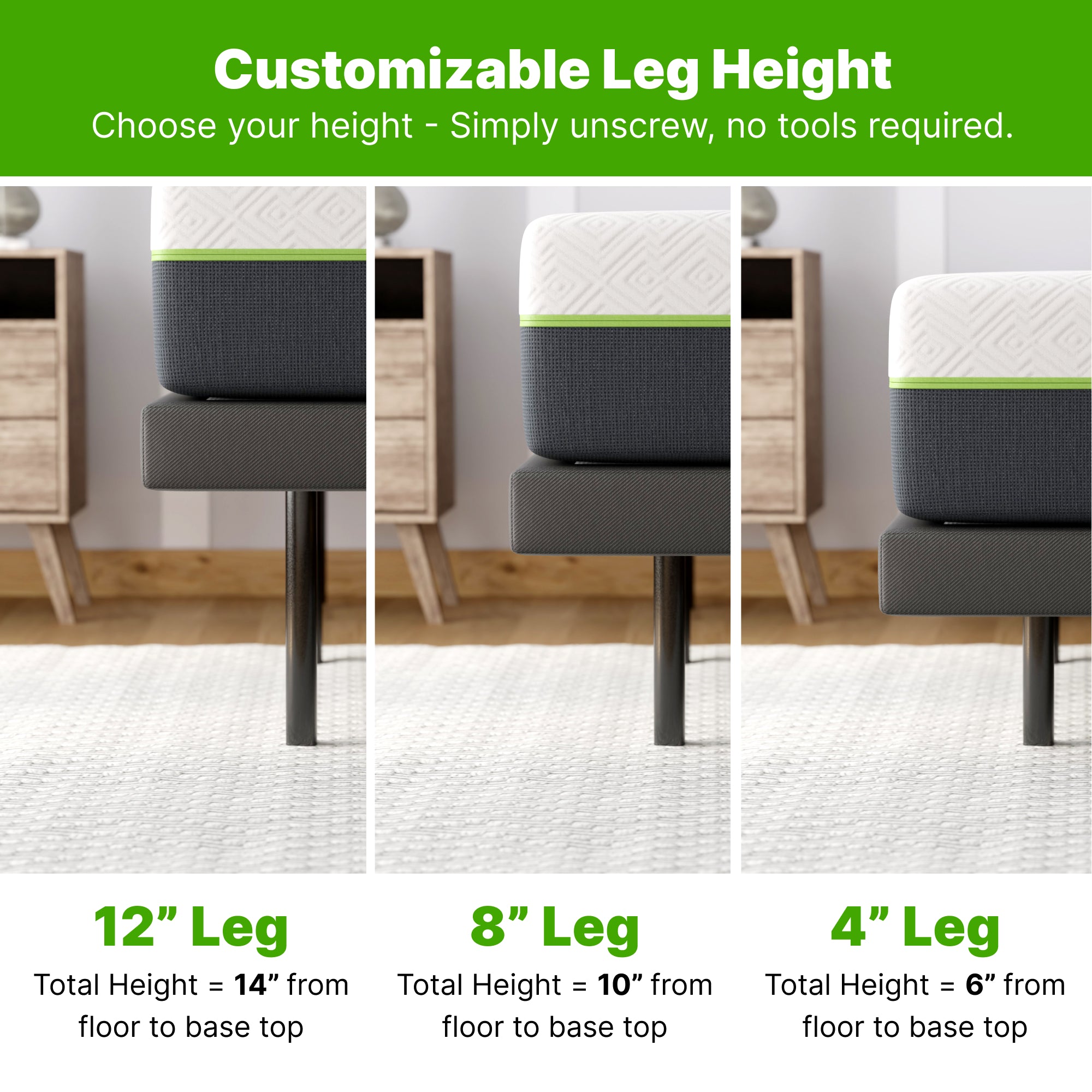 GhostBed Adjustable Base - Twin XL