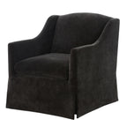 Luisa Skirted Swivel Accent Chair - Mink