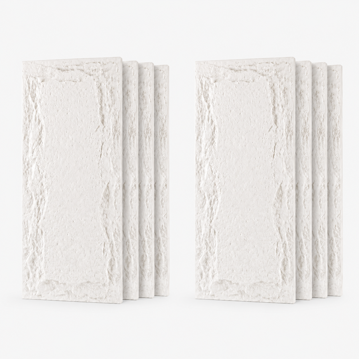 3D Faux Stone Wall Panels, 8 PCS PU Wainscoting Panel