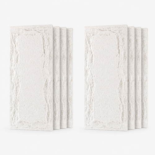 3D Faux Stone Wall Panels, 8 PCS PU Wainscoting Panel