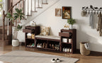 TREXM All-in-One Entryway Storage Bench
