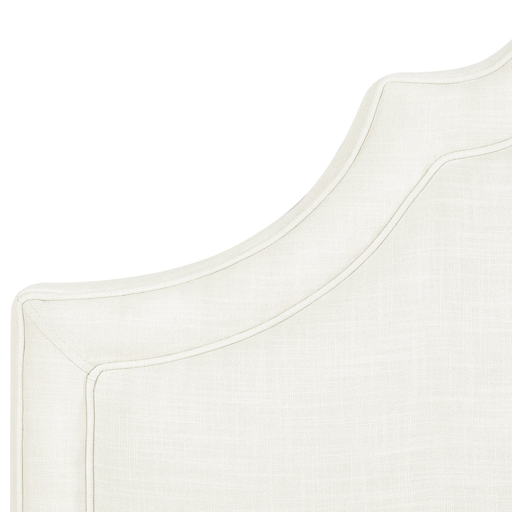 Catherine Upholstered Queen Headboard, Antique White