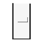 34" -35.2''x 72" Semi-Frameless Pivot Shower Door