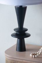 Stylish Black Table Lamp with Aluminum Construction