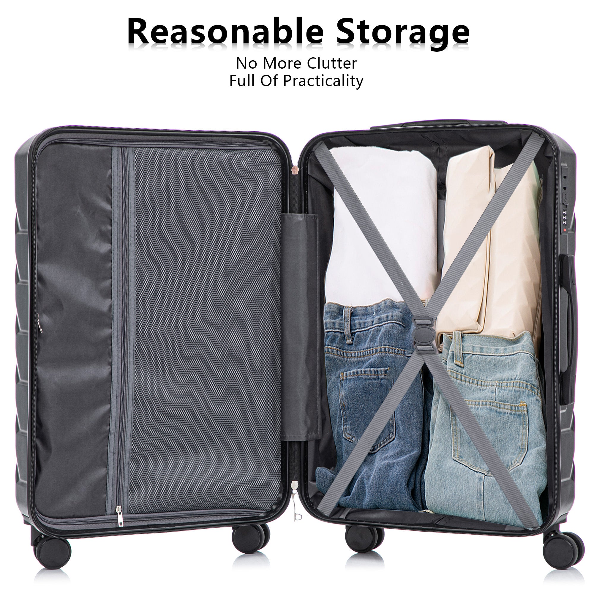 HIFINE TOURIST 20"/24"/28" 3 Pcs Set in Black