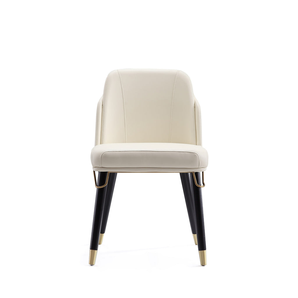 Estelle Wood Vegan Leather Dining Chair