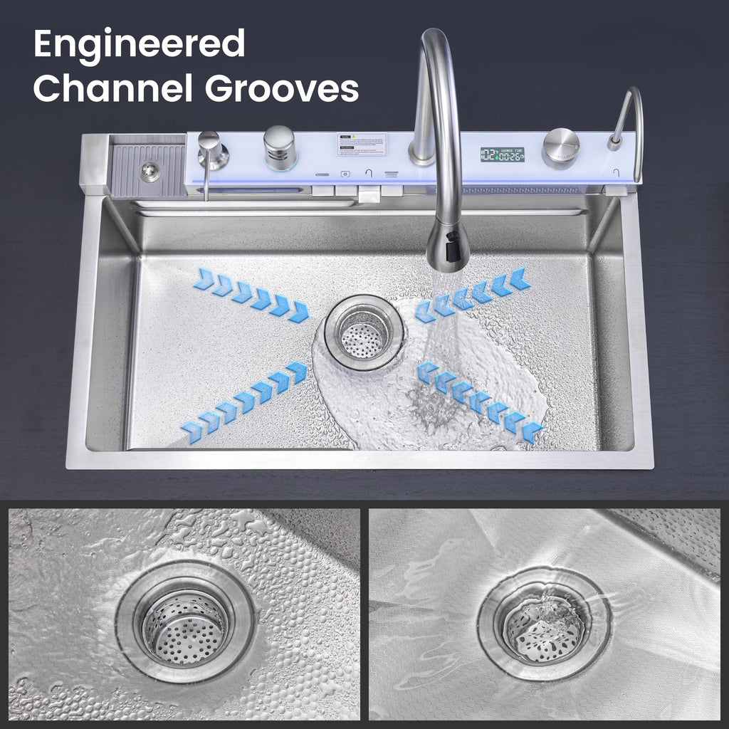 Pull-out Faucet Single Bowl Kitchen Sink
