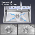 Pull-out Faucet Single Bowl Kitchen Sink
