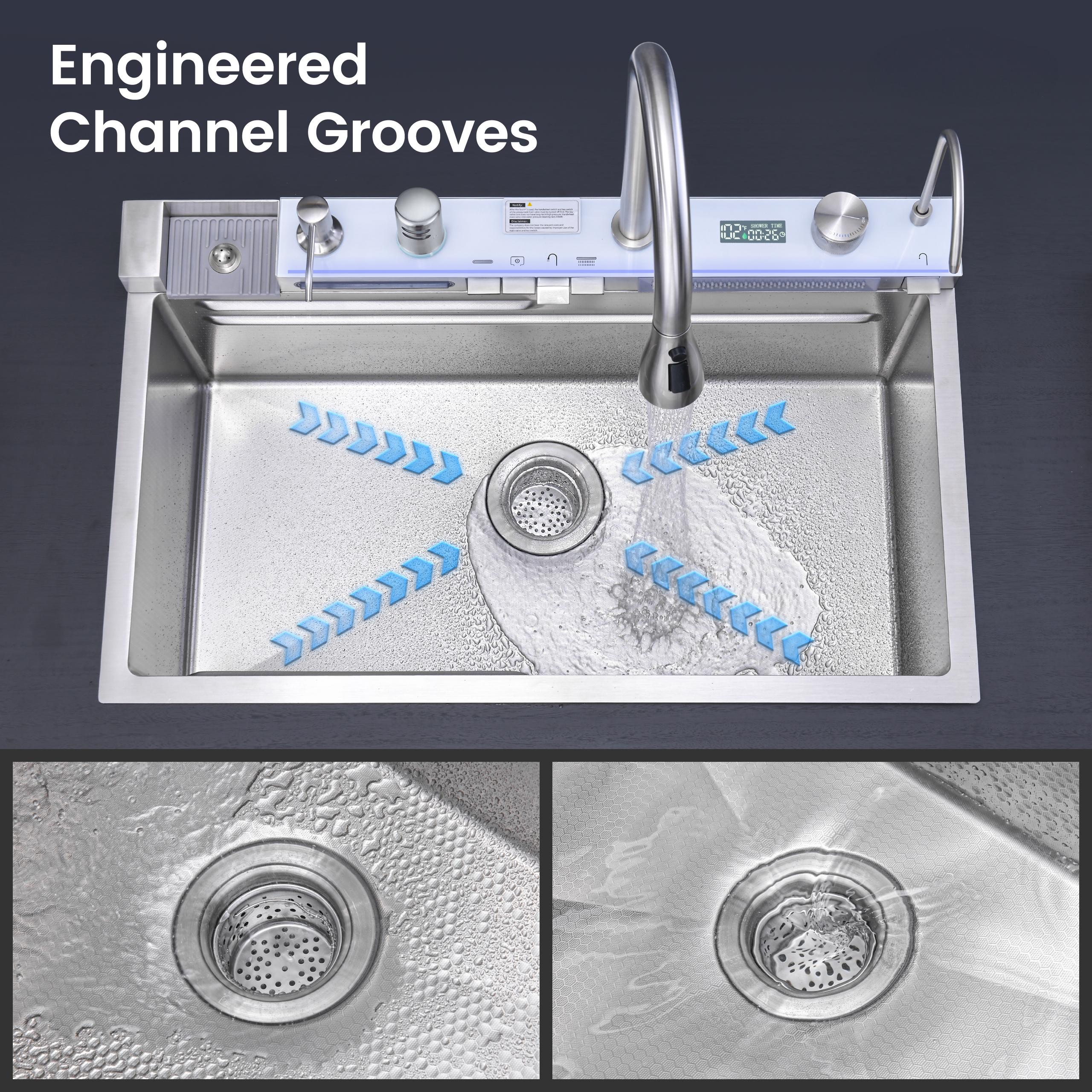 Pull-out Faucet Single Bowl Kitchen Sink