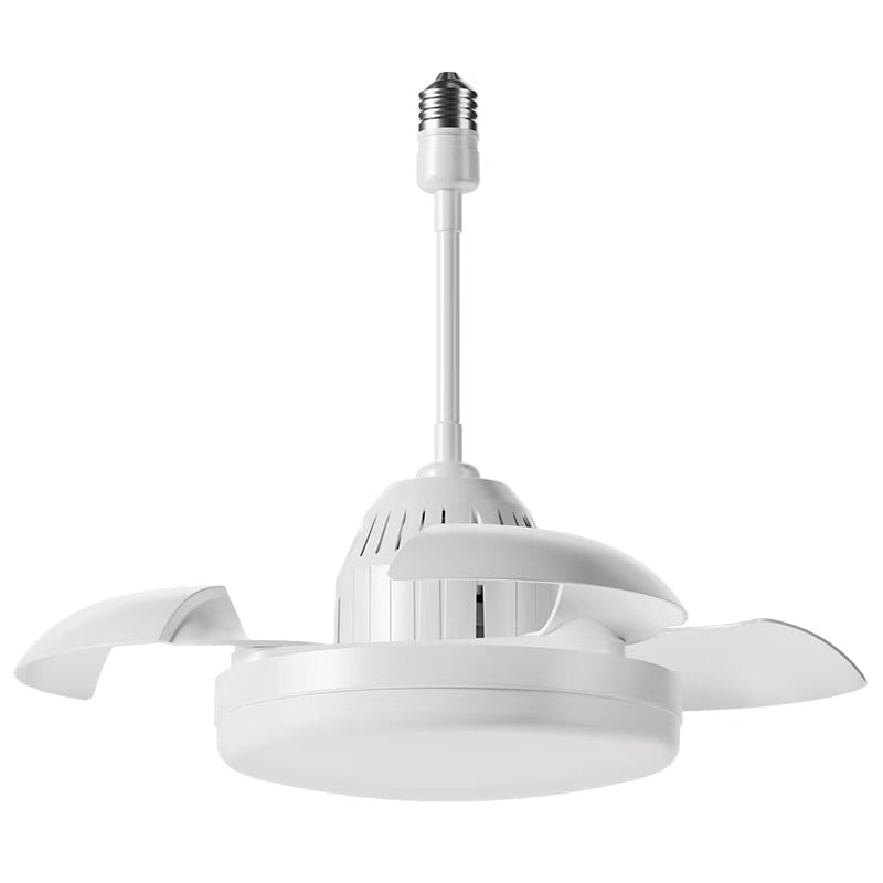 Bulb-Type Small Size Ceiling Fan With Retractable Blades