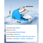 Ice Crusher Machine - 286lbs Per Hour Electric Snow Cone Maker
