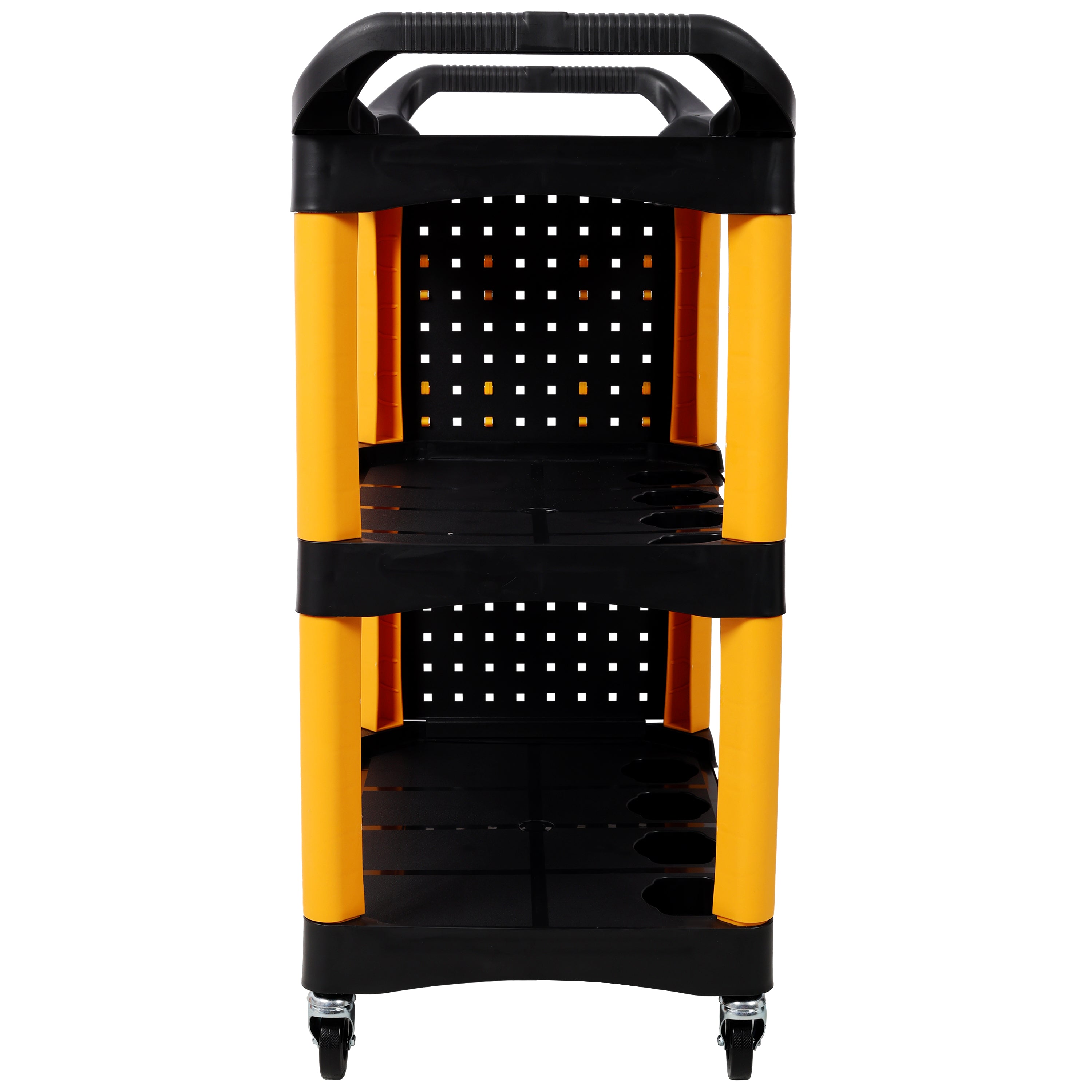3 Tier Rolling Auto Detail Cart With Wheels