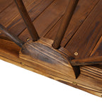 3.3ft Wooden Garden Bridge Arc Footbridge