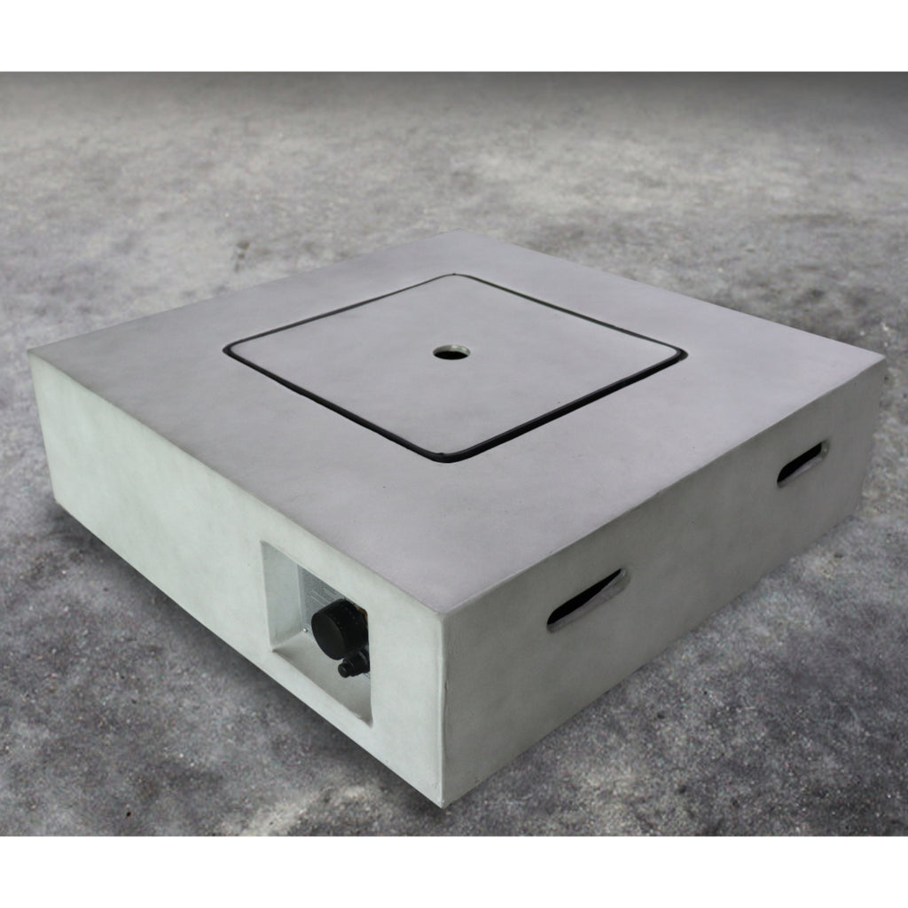 Fiber Reinforced Concrete Propane Gas Fire Pit Table