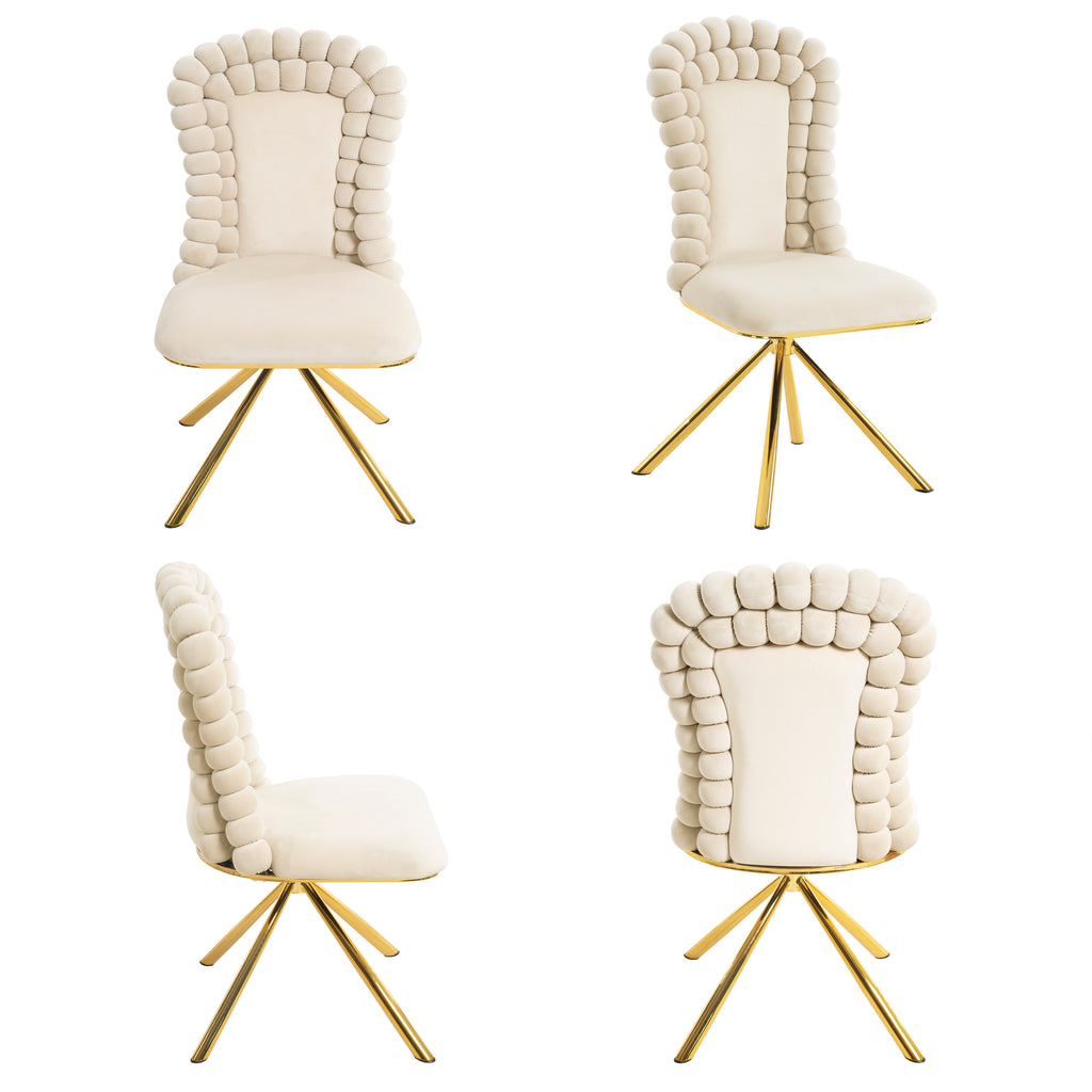 Dining Chairs Set of 2, Velvet Accent Chairs for Living Room
