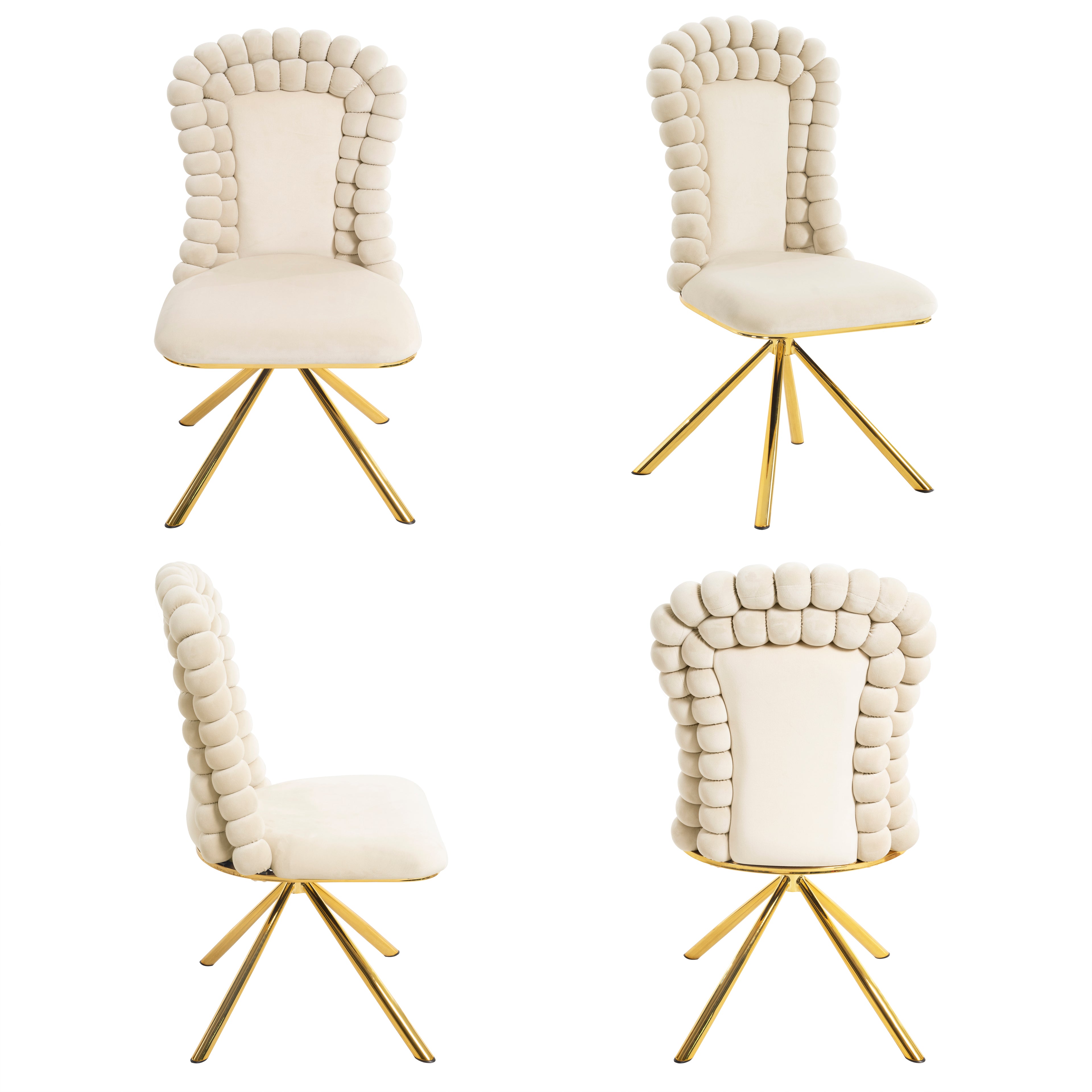 Dining Chairs Set of 2, Velvet Accent Chairs for Living Room
