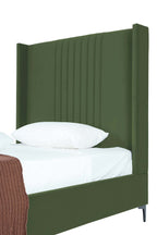 Promenade Upholstered Velvet 48" Bed in Moss