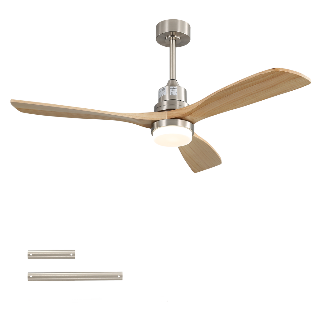 Indoor 52 Inch Ceiling Fan With Dimmable LED Light