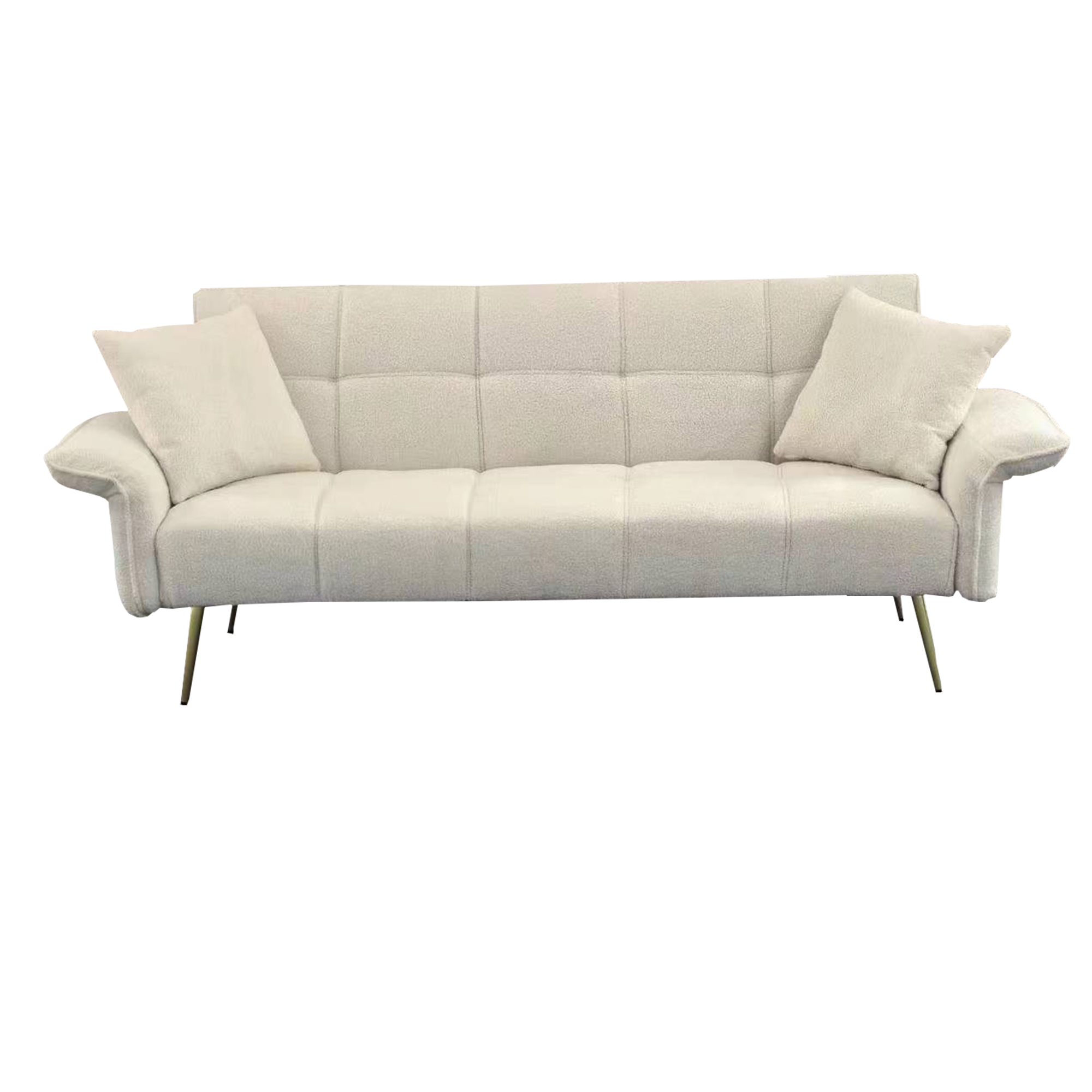 70.1" Futon Sofa Bed Convertible Double Sofa Bed with Folding Armrests