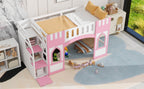 Twin Size Loft Bed With Storage Staircase And Window