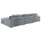 Cassidy Fog Upholstered Sectional Sofa