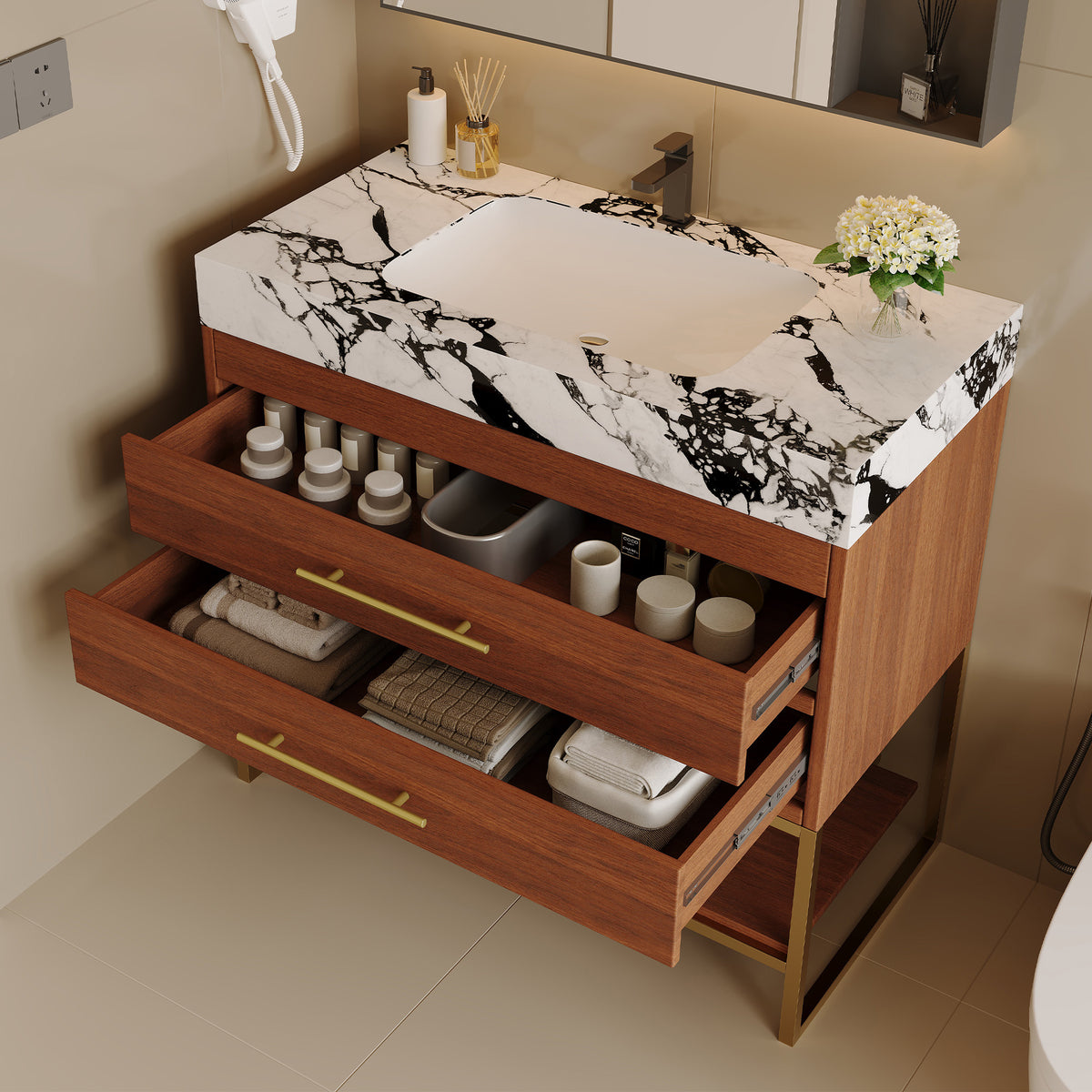 29.9" Modern Free-standing Bathroom Vanity