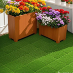 Artificial Lawn 36pcs Interlocking Artificial Grass Tiles