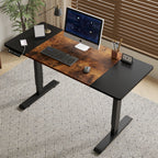 55"×24" Black & Rustic Standing Desk