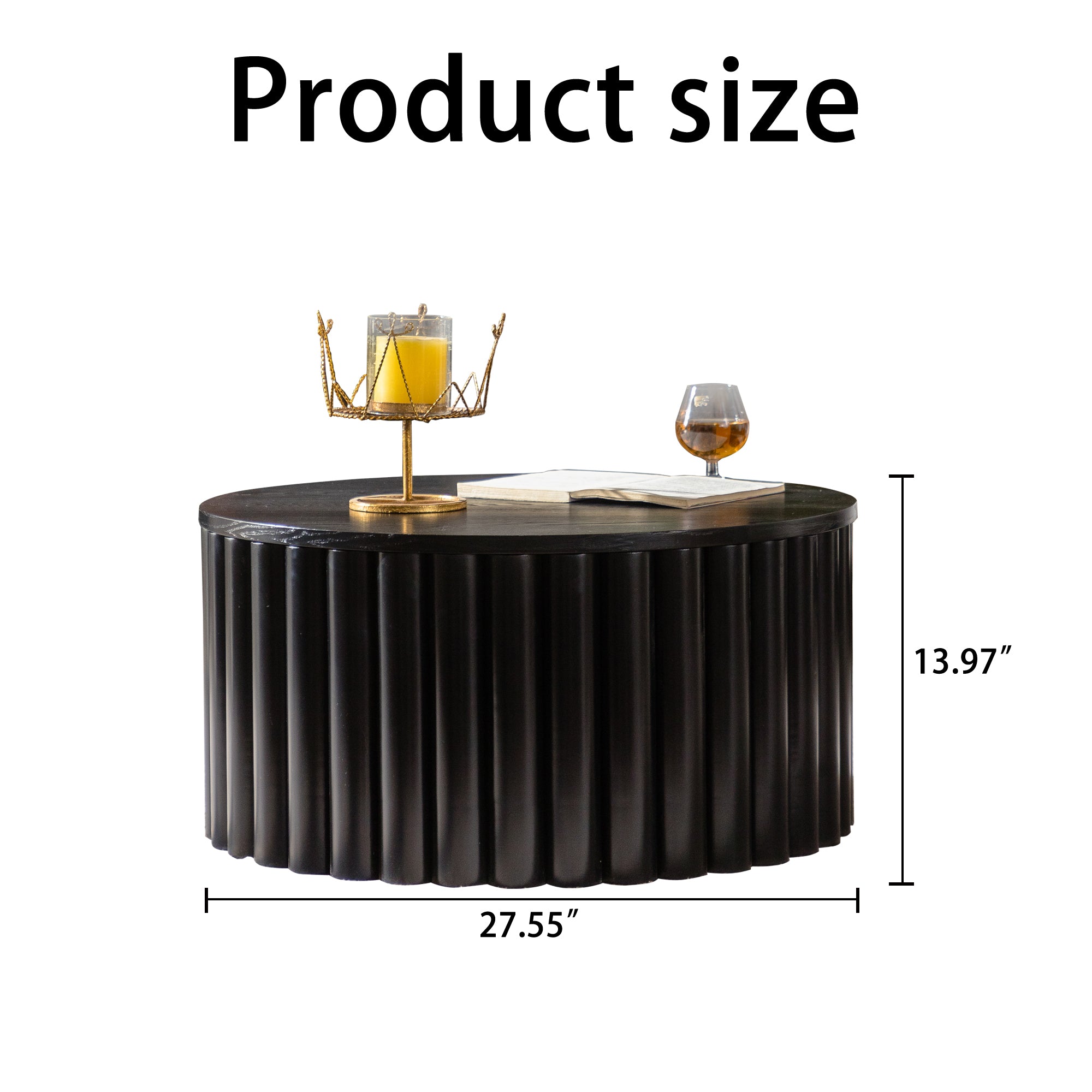 Round Coffee Table With Lift Function