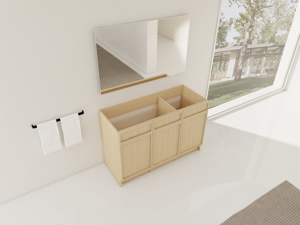 48" Freestanding Bathroom Vanity & 3 Soft-Close Cabinet Doors