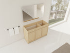 48" Freestanding Bathroom Vanity & 3 Soft-Close Cabinet Doors