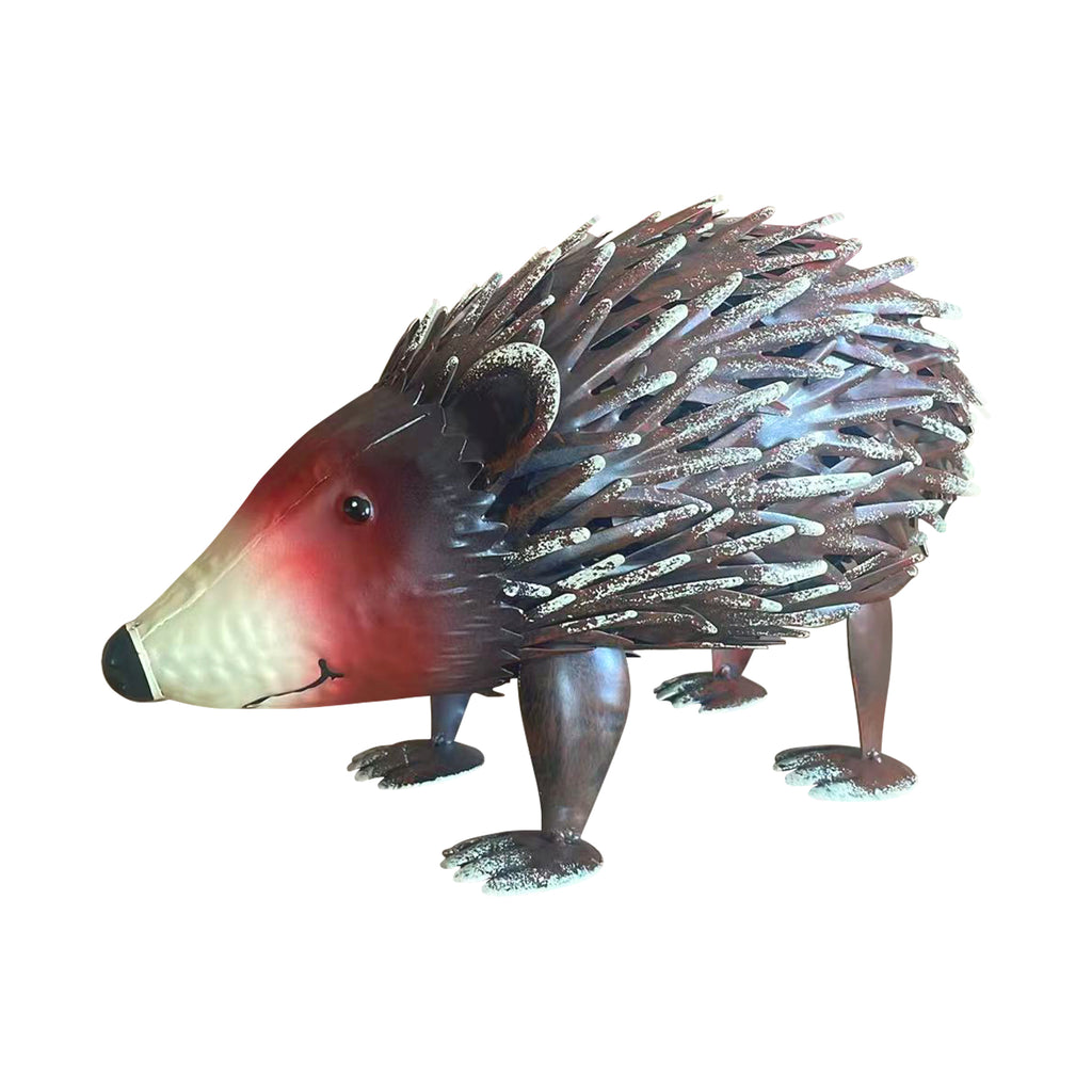 Metal Hedgehog Garden Statue