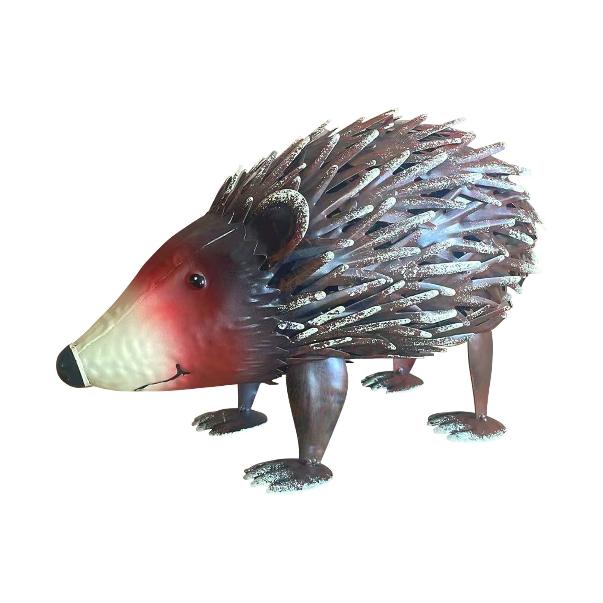 Metal Hedgehog Garden Statue