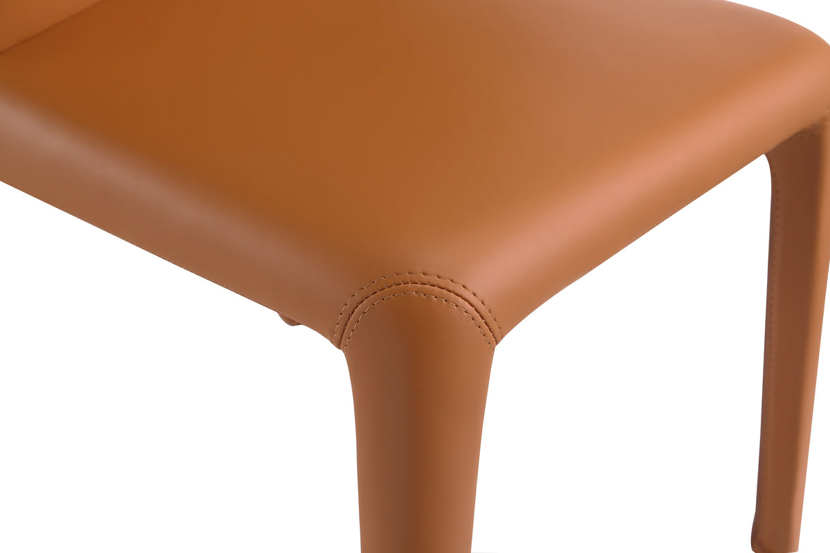 Conrad Upholstered Dining Chair in Saddle