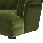 Kiki 36.5" Chesterfield Dog Sofa Bed, Medium, Olive
