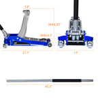 ARTMAN 3T Aluminum Iron Hydraulic Trolley Jack