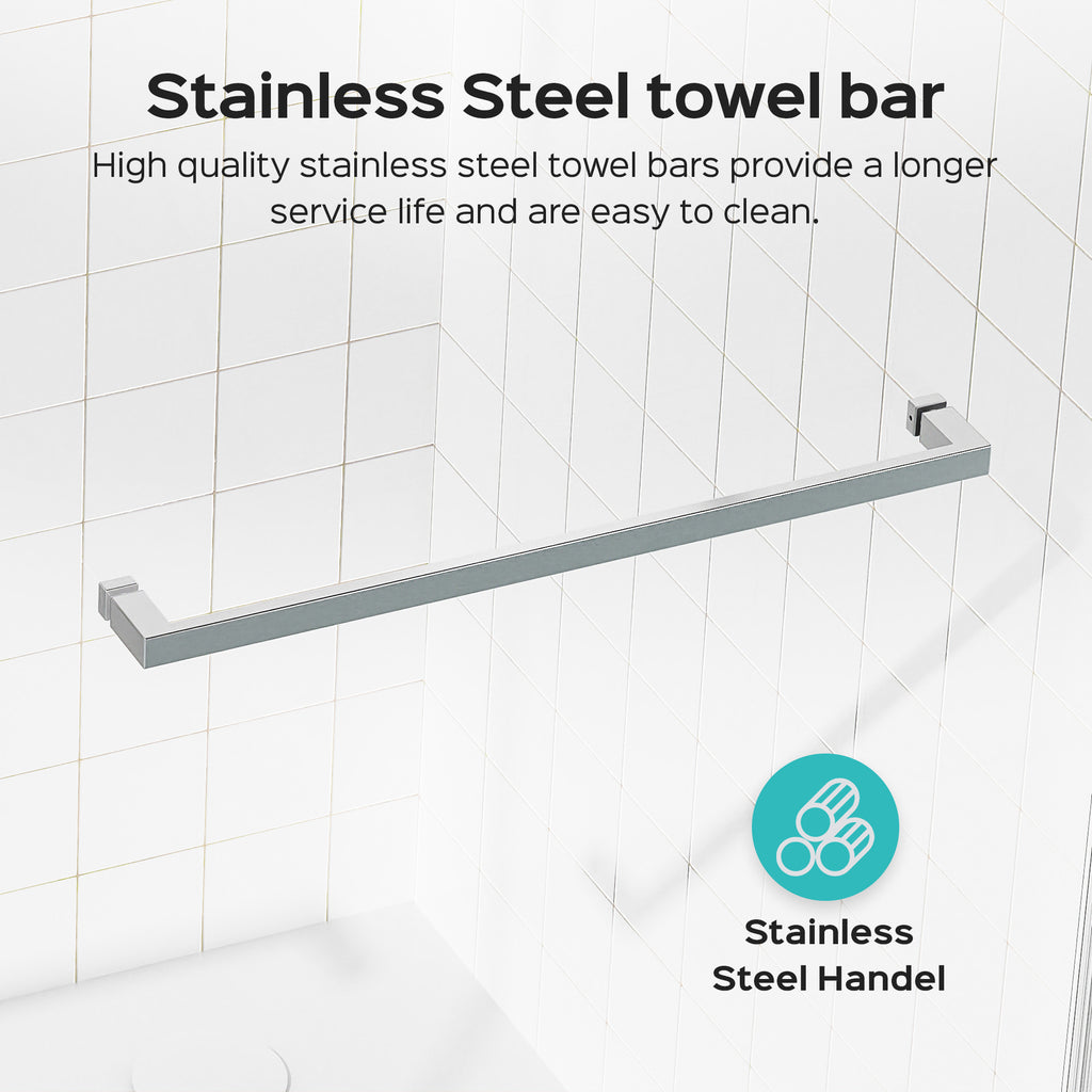 Frameless Double Sliding Shower Door in Brushed Nickel