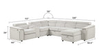 Harvey Modern Style Power Recliner Sleeper Sectional Sofa