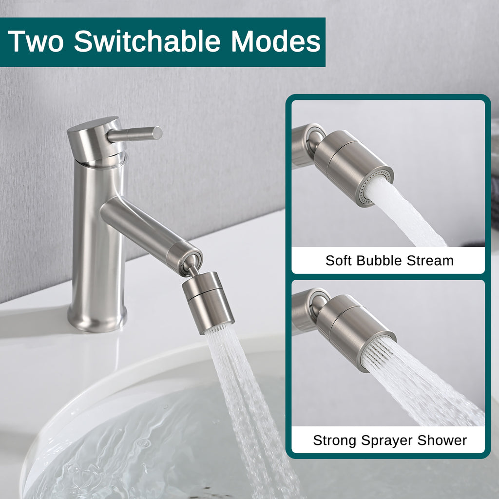 Brushed Nickel Bathroom Faucet for Bathroom Sink