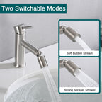 Brushed Nickel Bathroom Faucet for Bathroom Sink