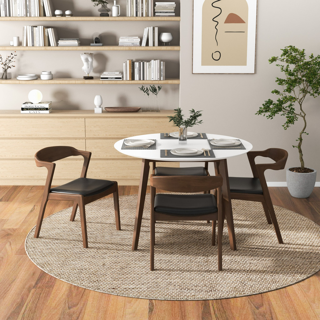 Alina Contemporary Dining Table with Smooth Finish