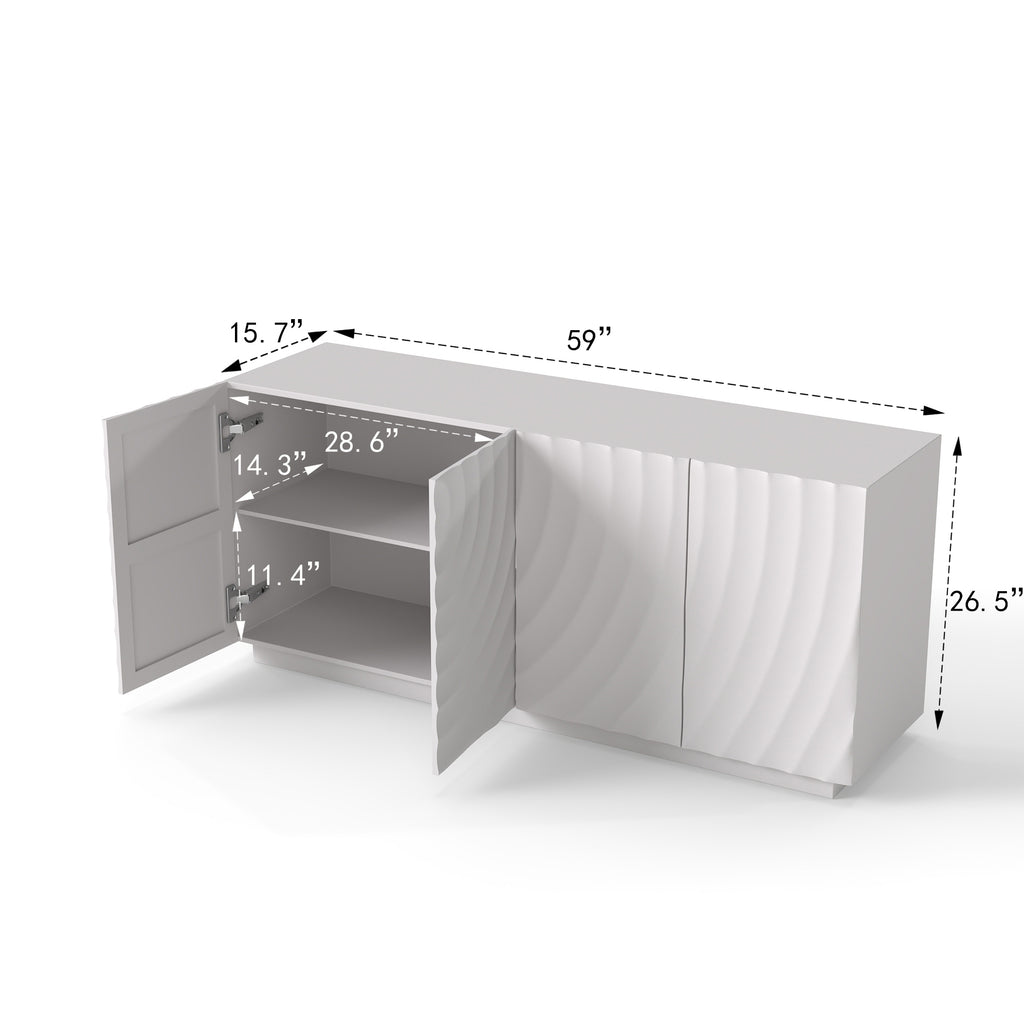 Buffet Cabinet with Storage - Modern Accent Sideboard