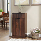 10-Gallon Woodgrain Tilt-Out Trash Can Cabinet